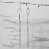 Áine Tessel Silver Dangle Earrings