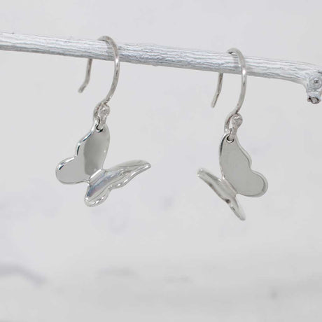 Móinéir Volare Butterfly Silver Dangle Earrings