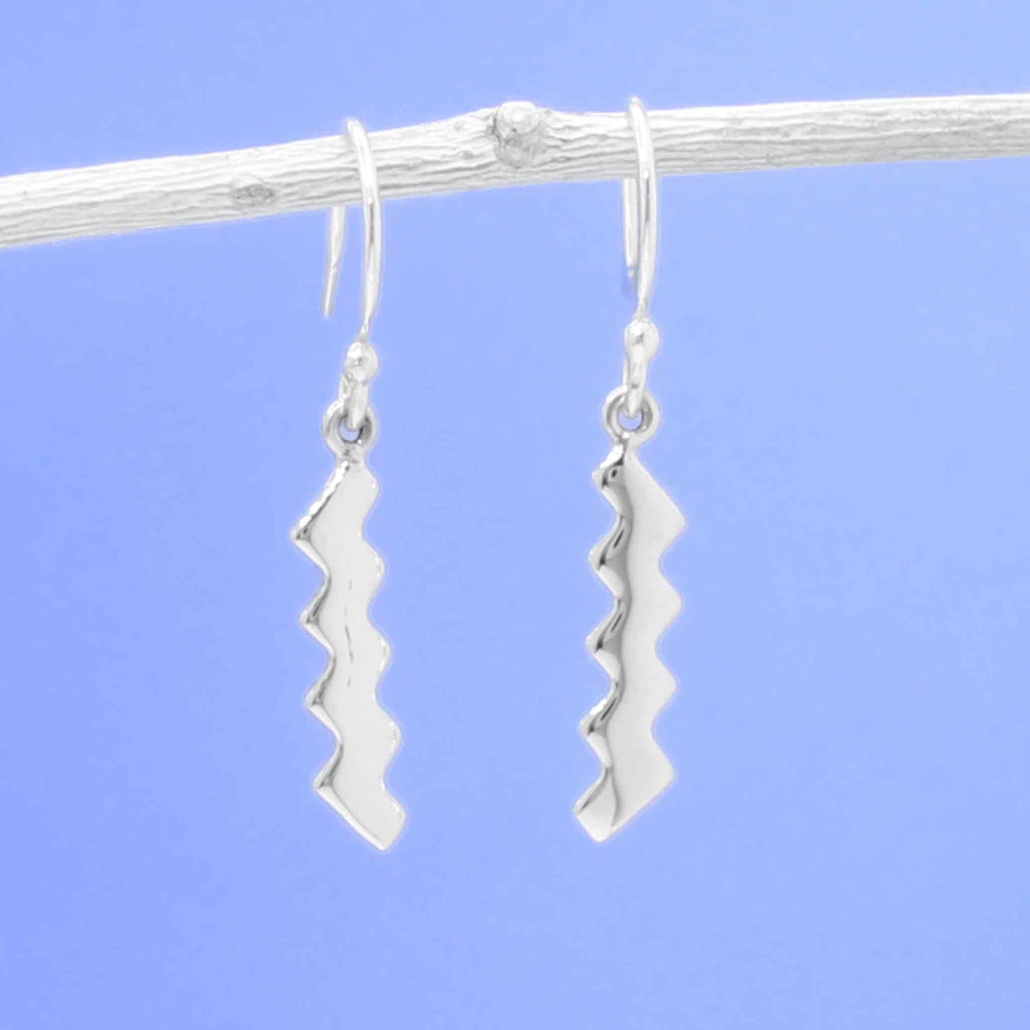 Éire Wild Atlantic Way Emblem Silver Dangle Earrings