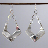 Saha - Greta Silver Earrings - Dangle