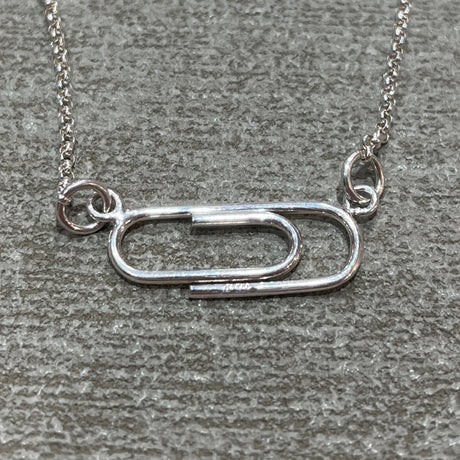 Piccoli Paper Clip Silver Ireland Pendant