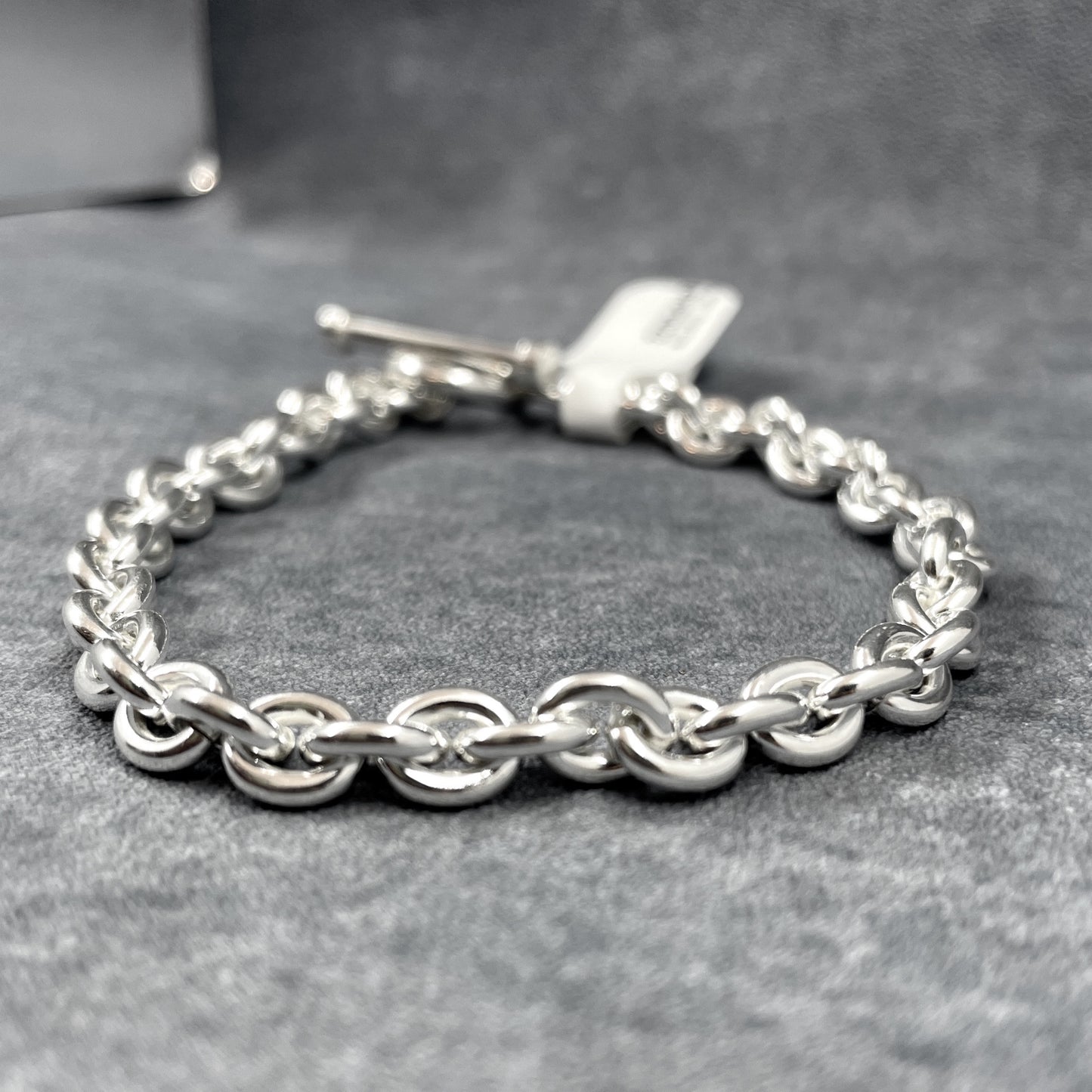 Aran - Oval Link Silver Bracelet