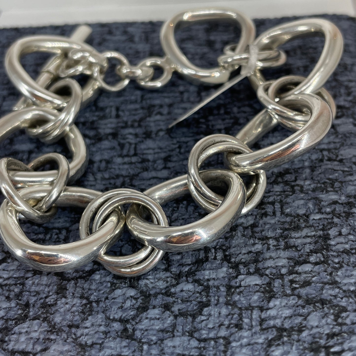 Saha - Tube Link Silver Bracelet