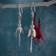 Móinéir Small Fuchsia Flower Silver Dangle Earrings