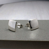 Artemis Small Square Silver Stud Earrings,Ê Shop affordable, high-quality jewellery in Kinsale, West Cork, Ireland designed by Croí Kinsale Jewellery