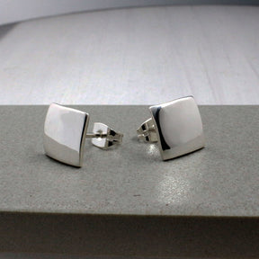 Artemis Small Square Silver Stud Earrings,Ê Shop affordable, high-quality jewellery in Kinsale, West Cork, Ireland designed by Croí Kinsale Jewellery