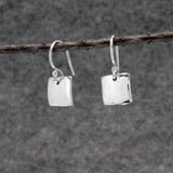Artemis Small Square Silver Dangle Earrings,Ê Shop affordable, high-quality jewellery in Kinsale, West Cork, Ireland designed by Croí Kinsale Jewellery