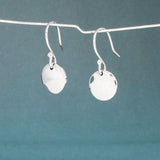 Artemis Small Disc Silver Dangle Earrings,Ê Shop affordable, high-quality jewellery in Kinsale, West Cork, Ireland designed by Croí Kinsale Jewellery