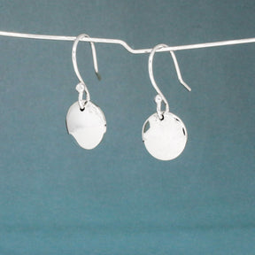 Artemis Small Disc Silver Dangle Earrings,Ê Shop affordable, high-quality jewellery in Kinsale, West Cork, Ireland designed by Croí Kinsale Jewellery