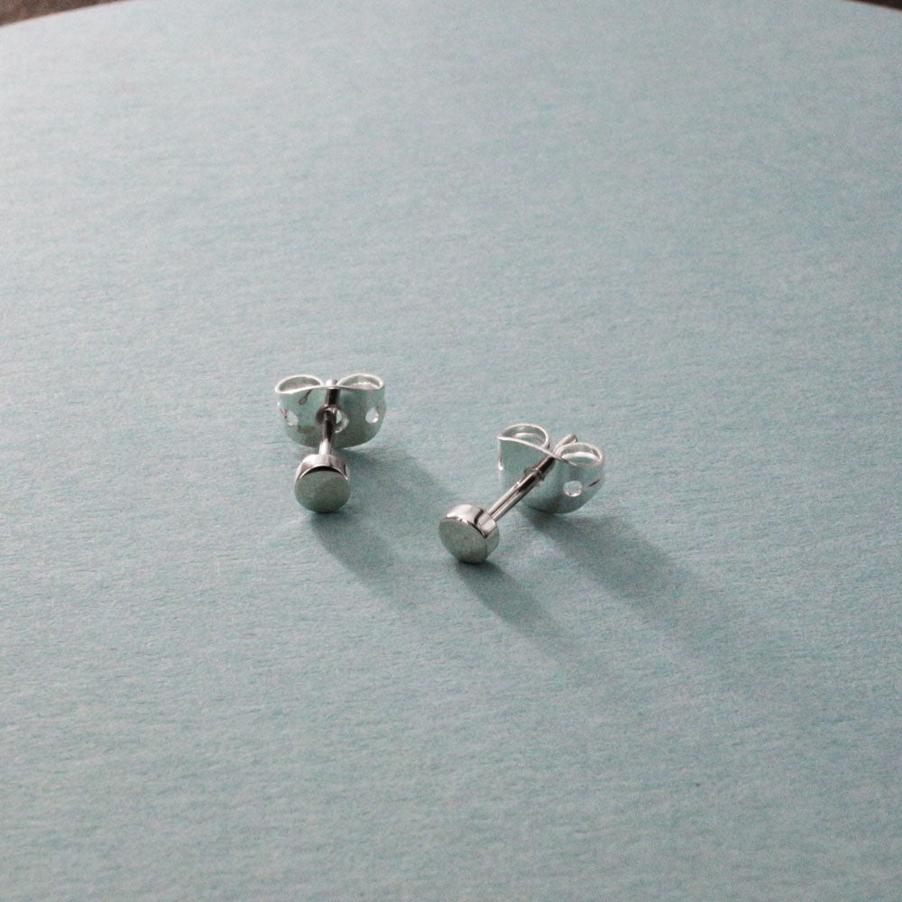 Piccoli - Tiny Barrel Tiny Silver Earrings - Stud Curated and designed by Emilio Sotelo Jewelry for Croi Kinsale Jewellery in Kinsale West Cork Ireland Europe. Find exceptional handmade silver and gold jewellery at affordable prices for birthday gifts and Christmas presents. Handcrafted Silver jewelry. Find the best affordable jewellery