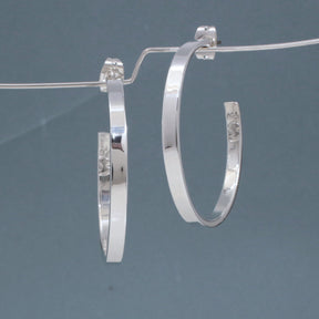 Artemis - Hoop Silver Earrings - Stud Curated and designed by Emilio Sotelo Jewelry for Croi Kinsale Jewellery in Kinsale West Cork Ireland Europe. Find exceptional handmade silver and gold jewellery at affordable prices for birthday gifts and Christmas presents. Handcrafted Silver jewelry. Find the best affordable jewellery