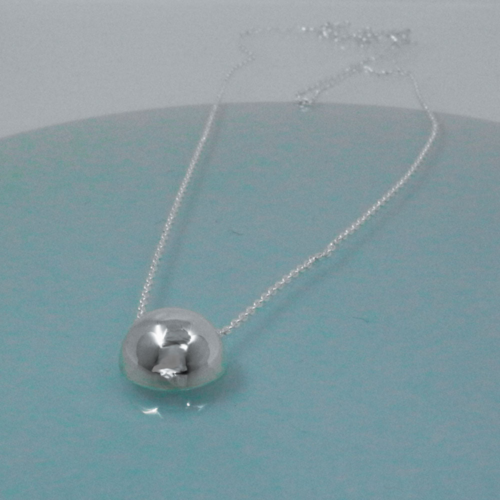 Piccoli Dome with High-Polished Silver Ireland Pendant