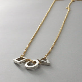 SAHA GeomeThree Charm Silver Pendant,Ê Shop affordable, high-quality jewellery in Kinsale, West Cork, Ireland designed by