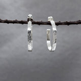 Artemis Small Nabyla Hammered Hoop Silver Stud Earrings,Ê Shop affordable, high-quality jewellery in Kinsale, West Cork, Ireland designed by Croí Kinsale Jewellery
