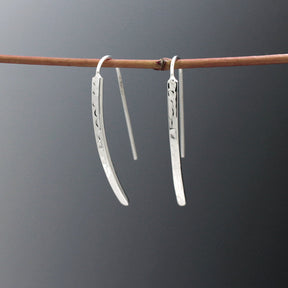 Uisce Small Waterfall Hammered Silver Dangle Earrings,Ê Shop affordable, high-quality jewellery in Kinsale, West Cork, Ireland designed by