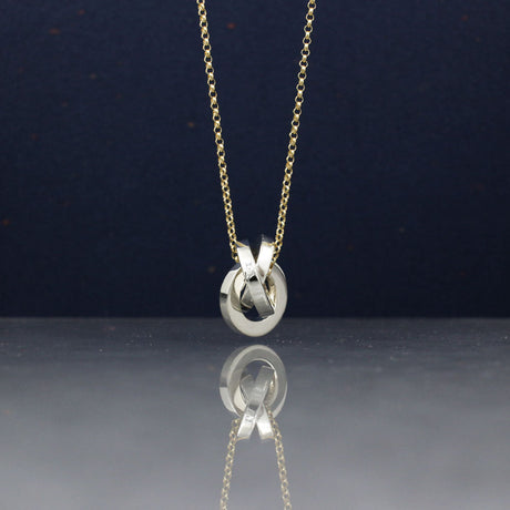 AYA - Knot 3-D Ring Silver Pendant